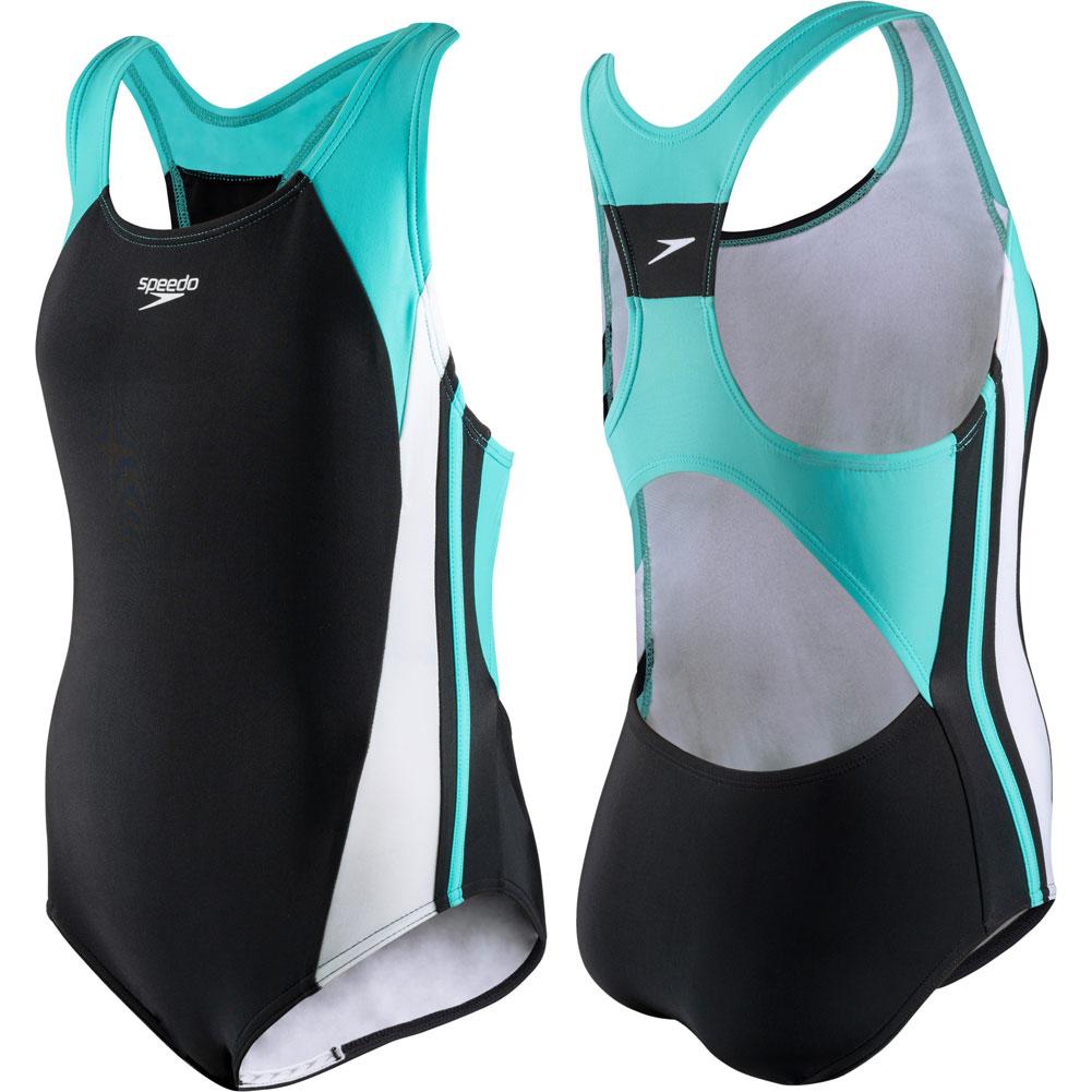 Speedo Infinity Splice One Piece Swim Suit Girls '