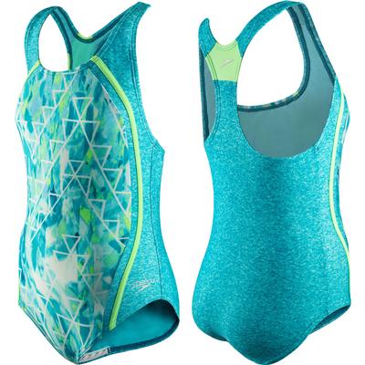 Speedo Printed Sport Splice One Piece Swim Suit Girls'