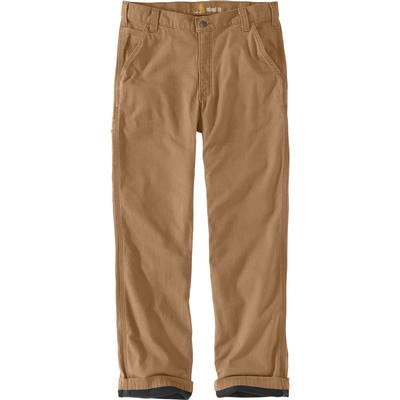Carhartt Rugged Flex Relaxed Fit Canvas Flannel-Lined Utility Work Pants Men's