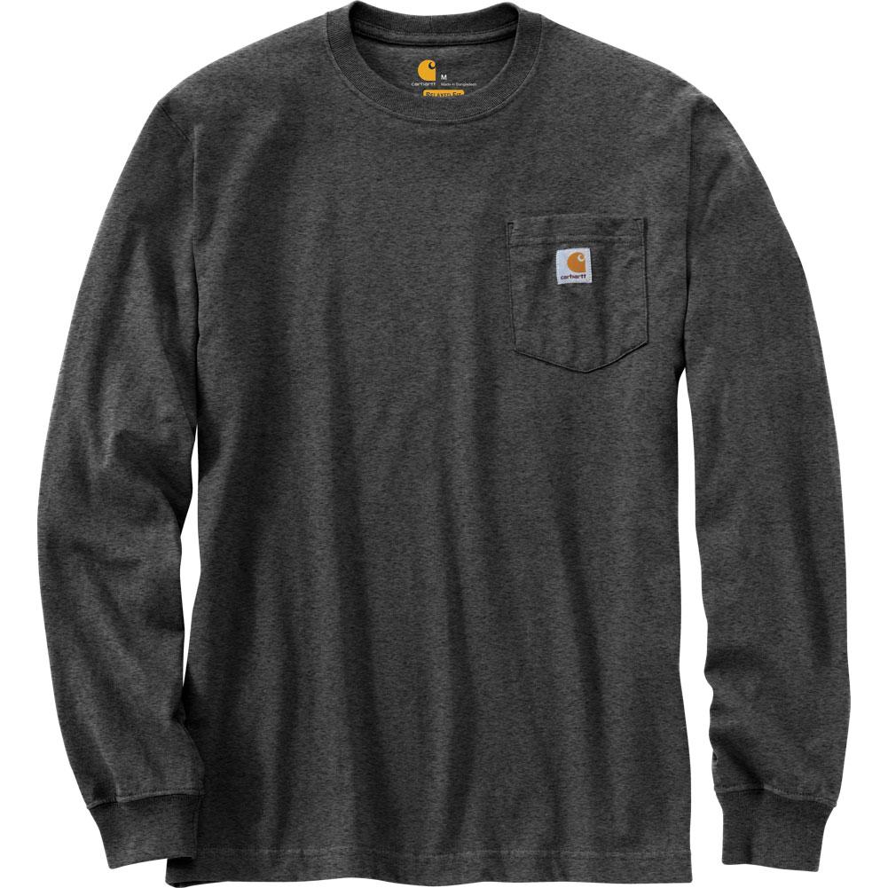 Carhartt Relaxed Fit Heavyweight Long-Sleeve Built Graphic Pocket T ...
