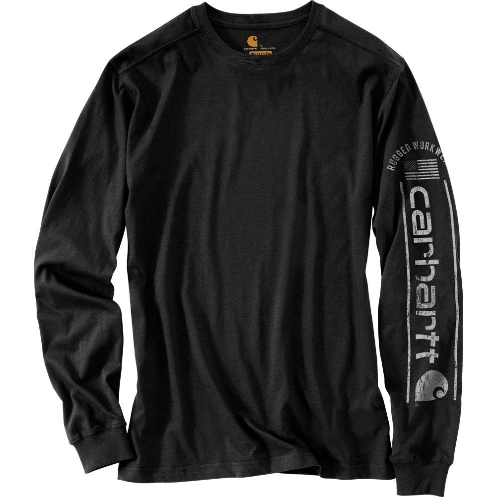 Carhartt Relaxed Fit Midweight Long-Sleeve Logo Graphic T-Shirt Men's