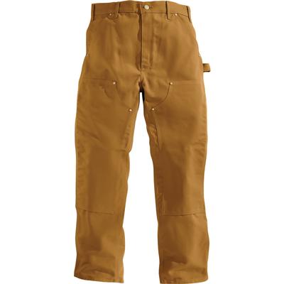 Carhartt Men's Double Front Work Dungarees, Brown, Size 34