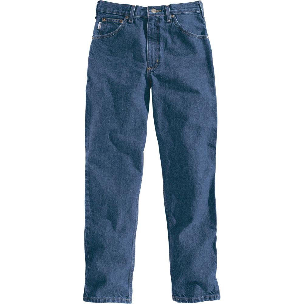 relaxed fit tapered leg jeans