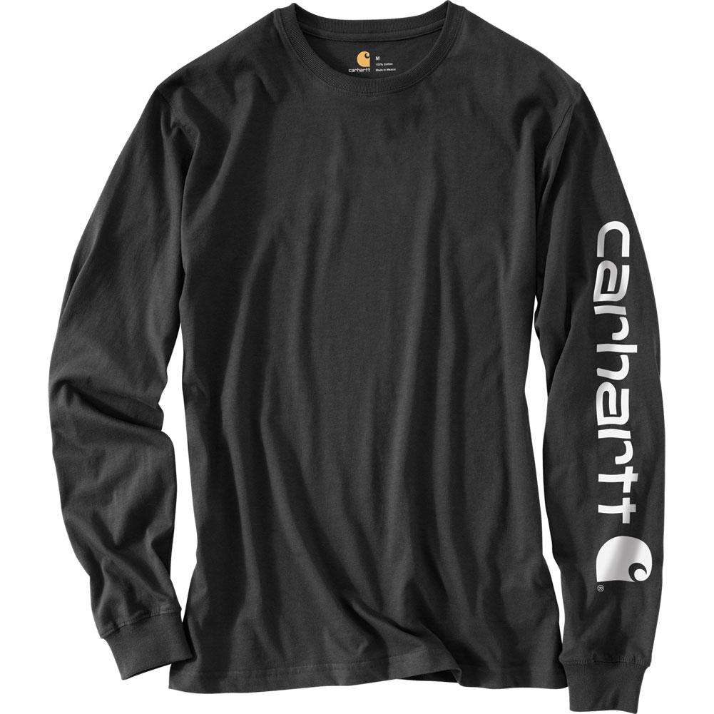 Carhartt Loose Fit Heavyweight Long-Sleeve Logo Sleeve Graphic T-Shirt ...