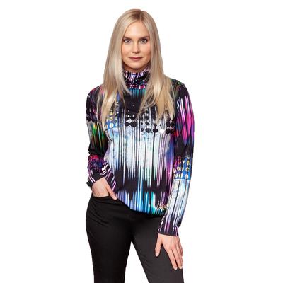 Sno Skins Viscose Print Turtleneck Top Women's