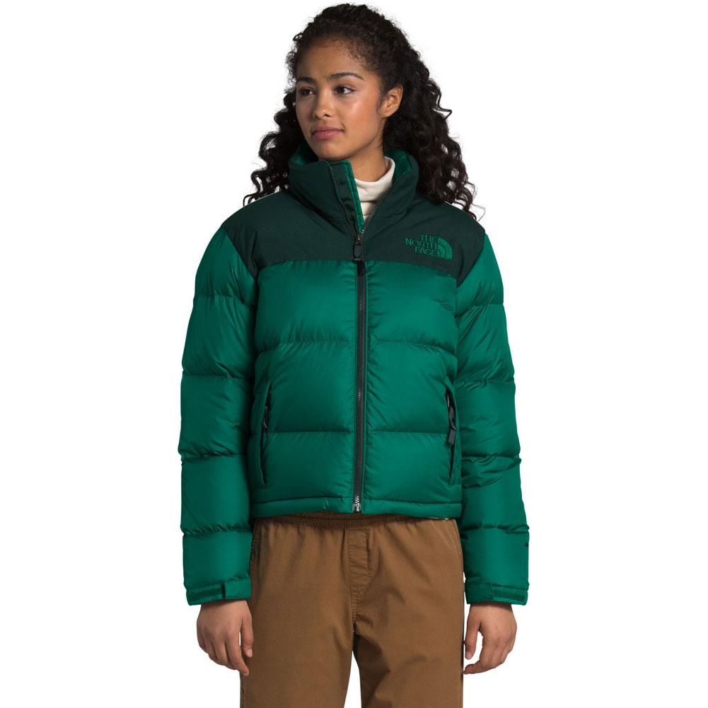 green north face vest