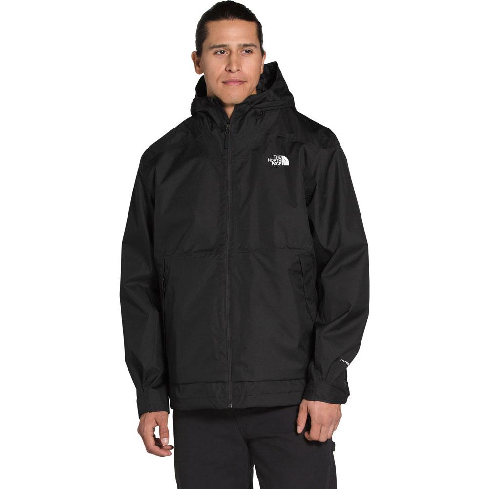 The North Face MILLERTON Rain Jacket with Half Dome Back Print in Black