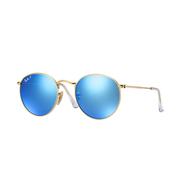 Matte Gold/Polarized Blue Flash