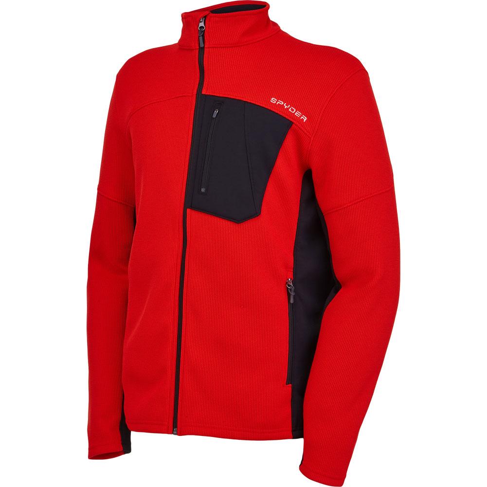 Spyder Bandita Full Zip Fleece – Felpa Con Cerniera Integrale, Colletto Coreano, Manica Lunga, Taglia L