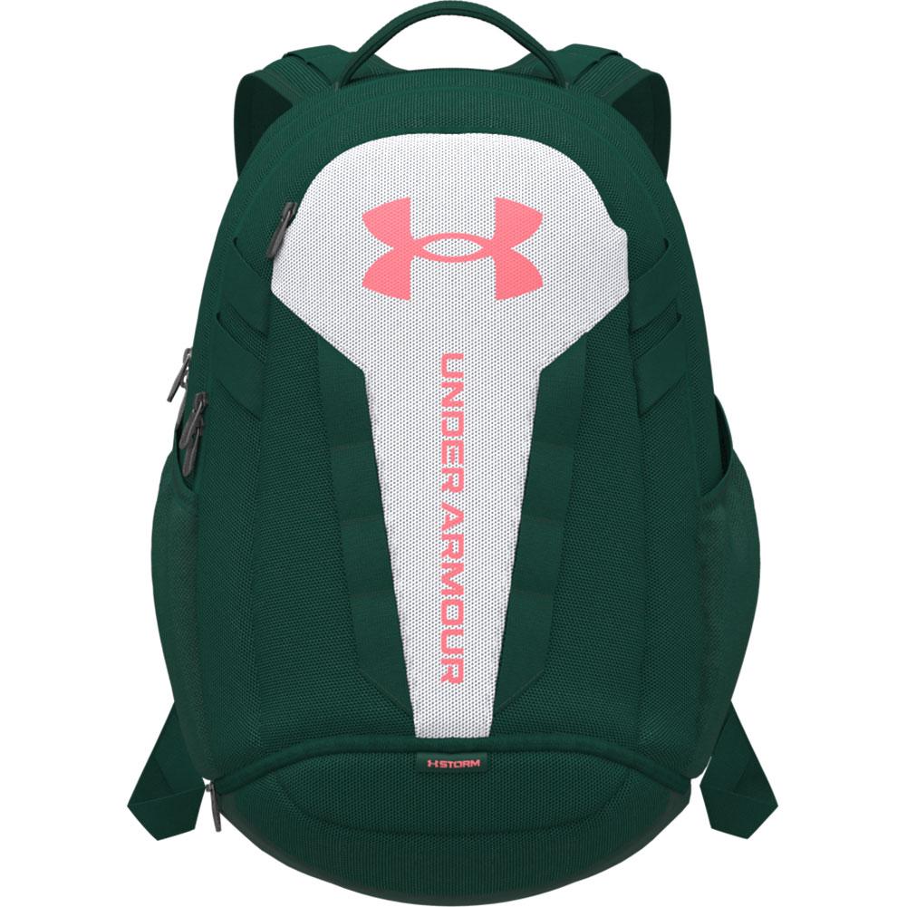 Under Armour Hustle 5.0 Unisex Jet Gray Cerise Backpack 