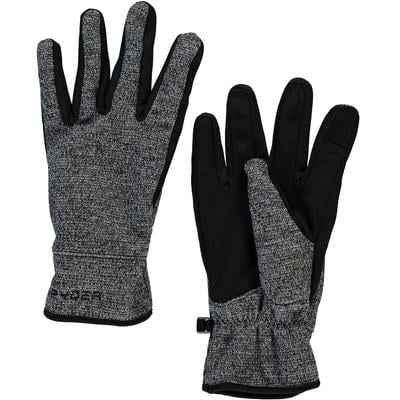Spyder Men's Winter Gloves Gray Size Large L Glissade Hybrid Sleek $35 220 