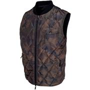 Schott Down-Filled Reversible Vest Men's Black-Camo Reverse