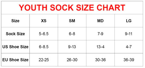 Hot Chilly's Kids' Socks Size Chart